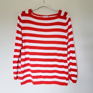 MAUS & HOFFMAN Stripe Square Neck Sweater